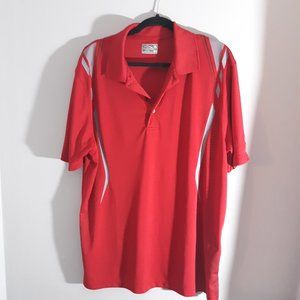 Champions Tour XL red golf shirt with gray design